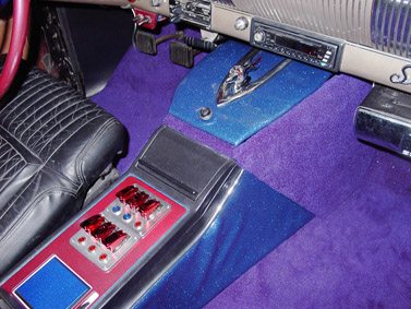 1953 chevy 53 chevy stardust custom purple rug